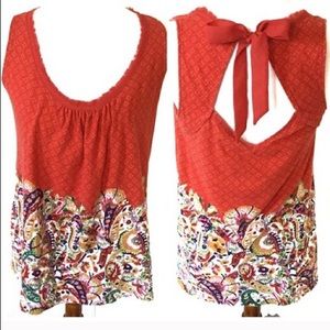 Anthropologie Akemi + Kin 'Rosae' Tie Back Tank M